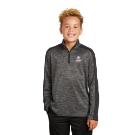 Sport-Tek Youth PosiCharge Electric Heather Colorblock 1/4-Zip Pullover