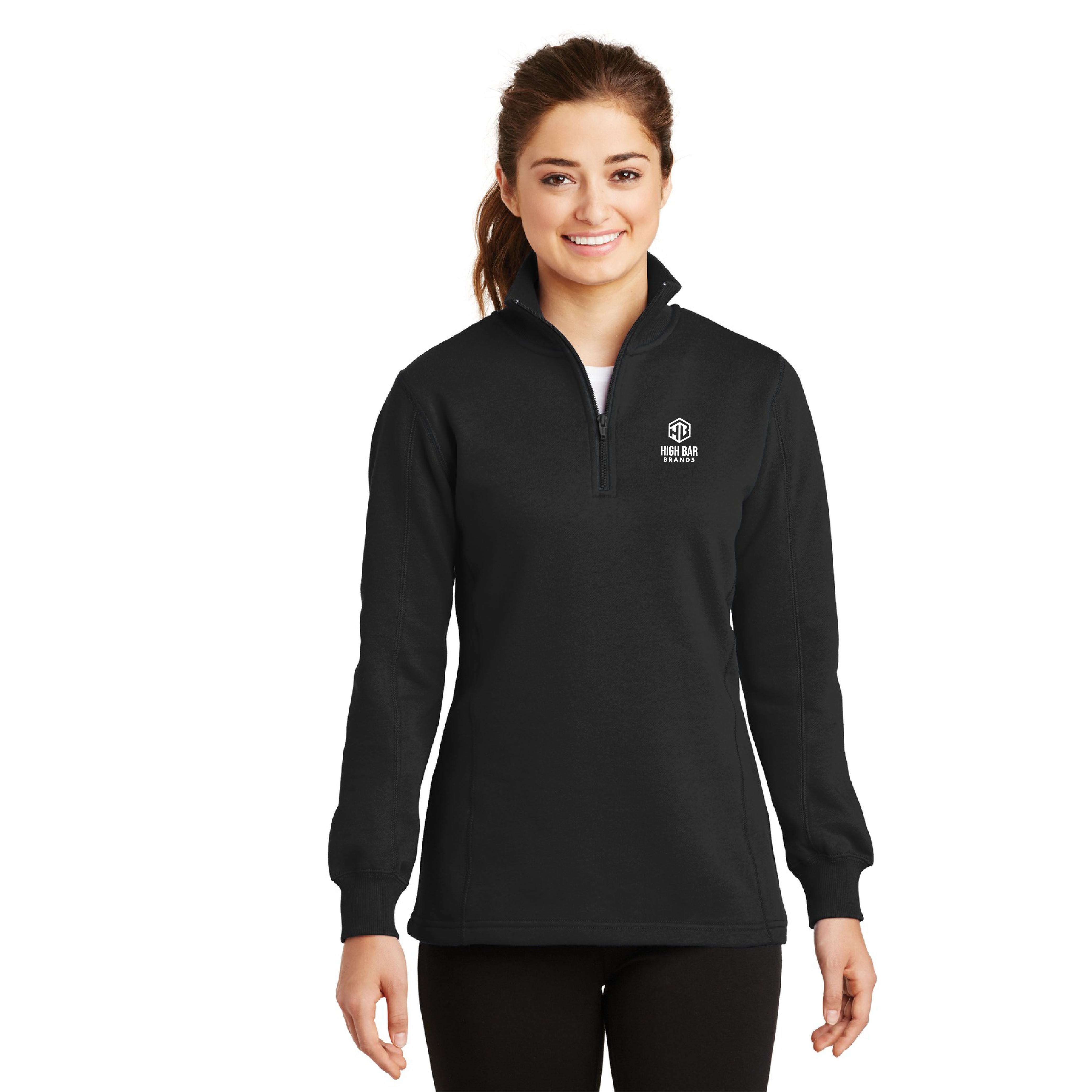 Sport-Tek Ladies 1/4-Zip Sweatshirt - Image 4