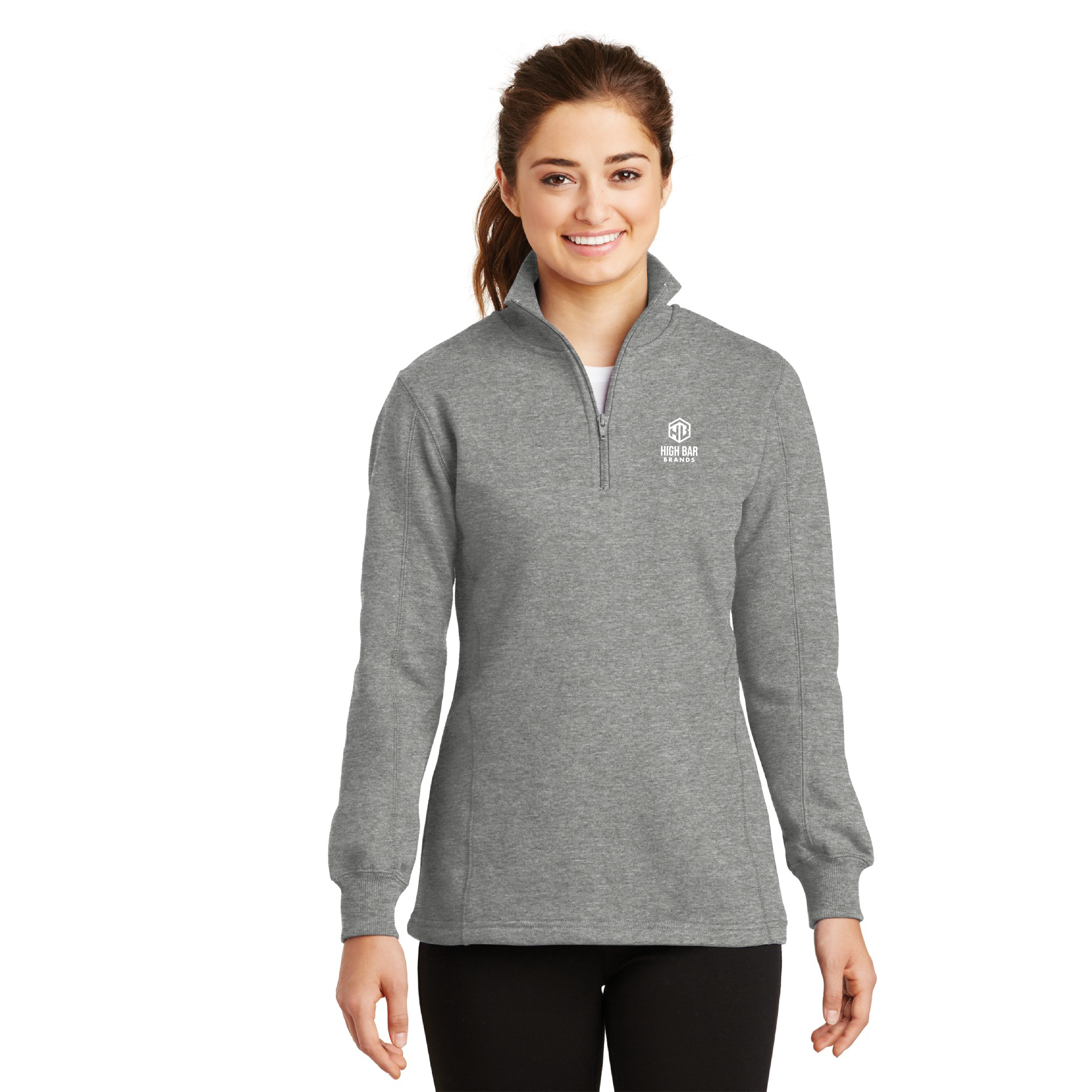 Sport-Tek Ladies 1/4-Zip Sweatshirt - Image 2